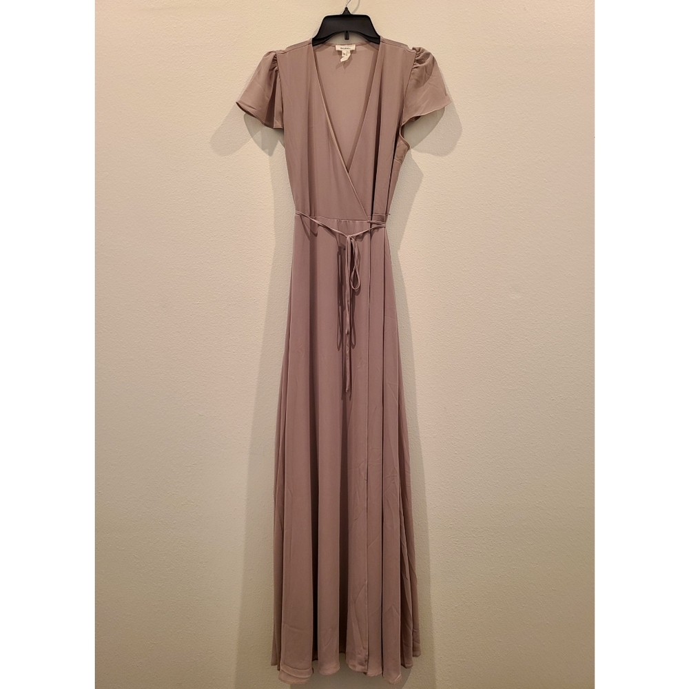 Short Sleeve Maxi Wrap Dress